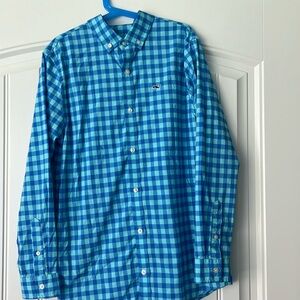 Boys Vineyard Vines Performance Button Down Sz M 12-14